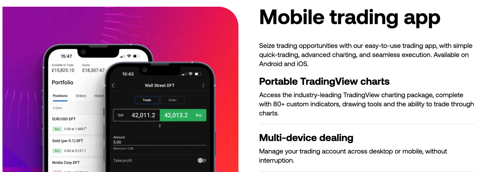city index mobile app page