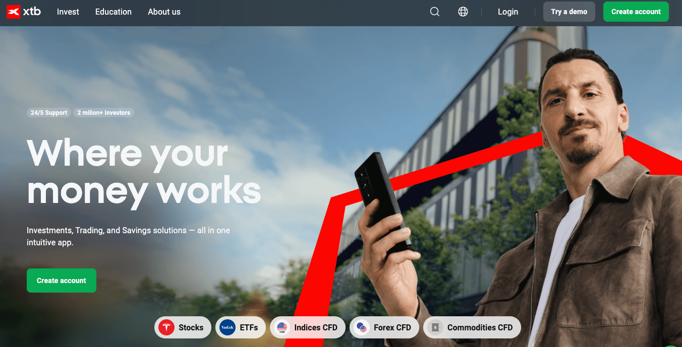xtb trading app overview
