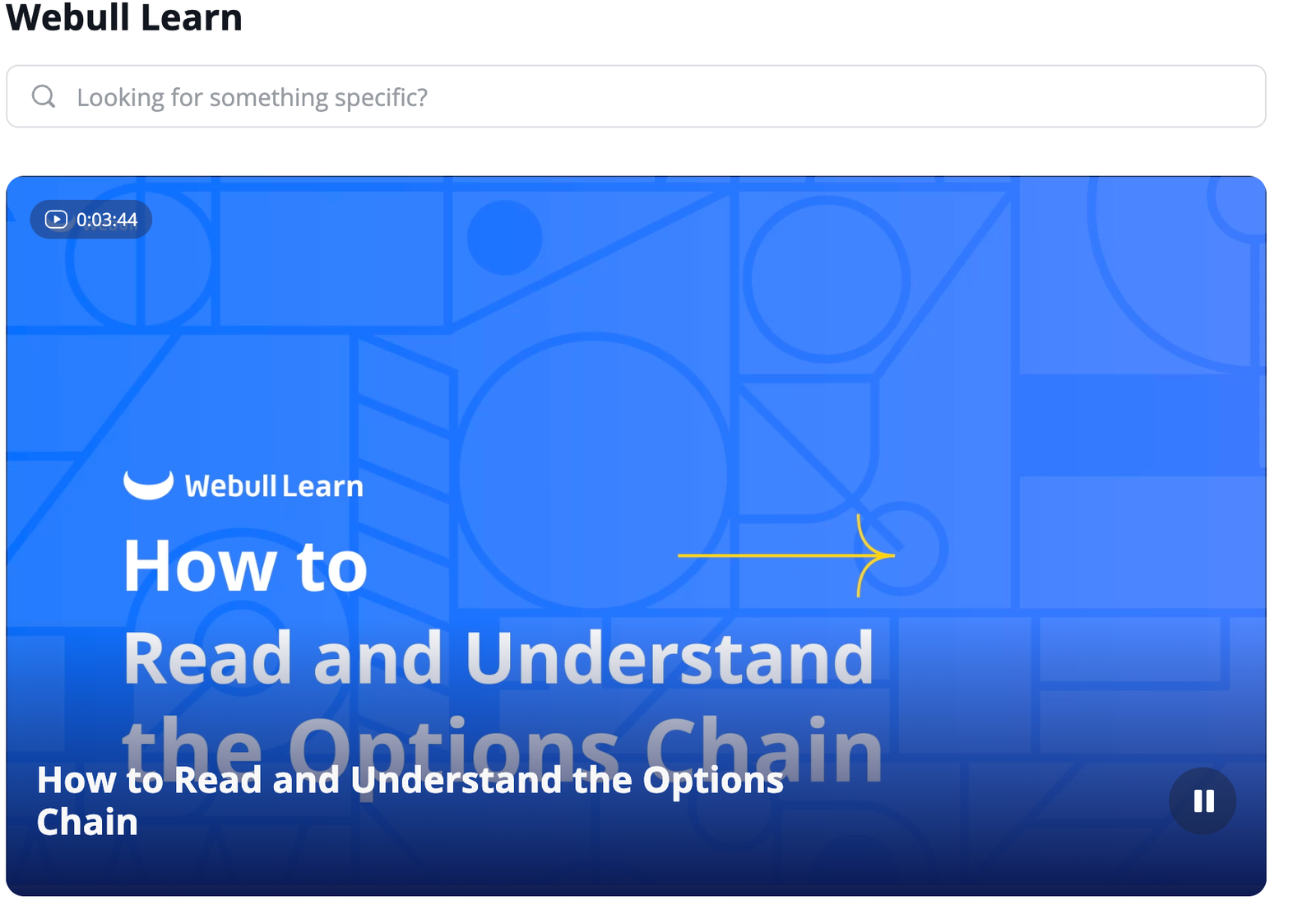 webull learning platform