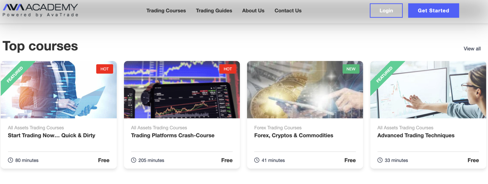 AvaTrade learning resources example
